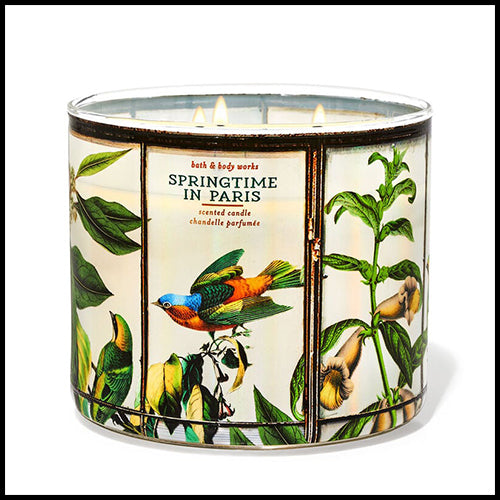 Springtime In Paris 3 Wick Candle