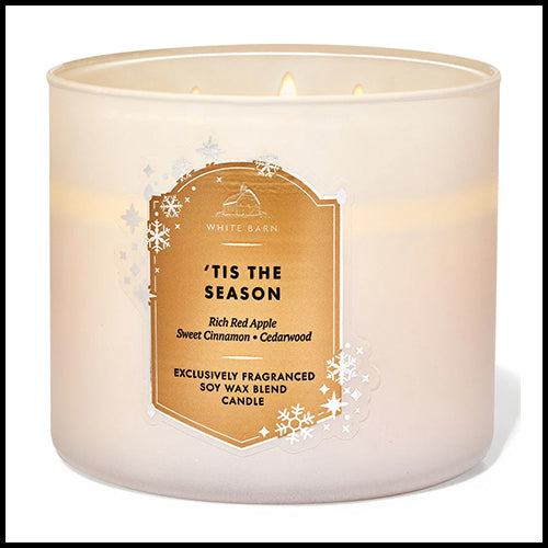 White Barn 3 Wick Candle Tis The Season
