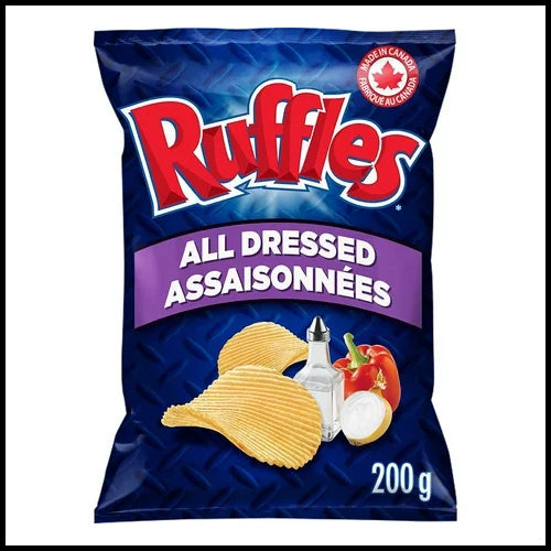 Ruffles All Dressed Potato Chips  200g