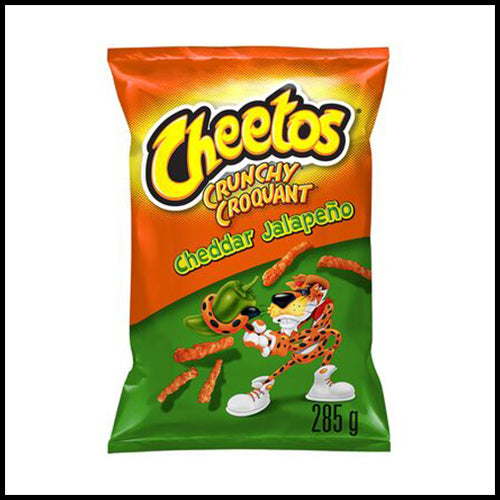 Cheetos Crunchy Cheddar Jalapeno Cheese Snacks 285g