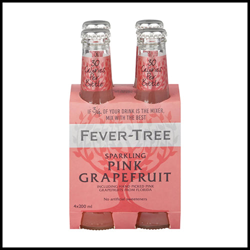 Fever-Tree  Pink Grapefruit Sparkling Tonic Water 4 x 200ml
