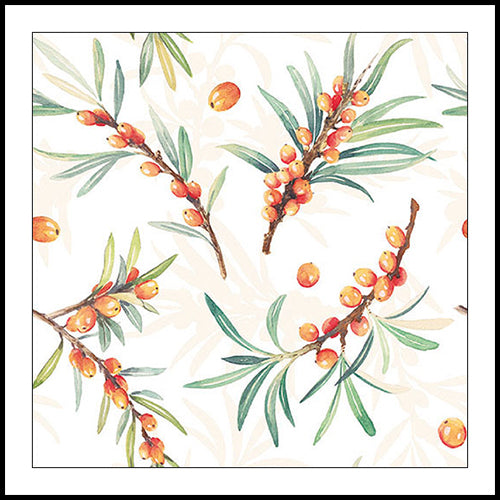 Sea Buckthorn Cocktail Napkins 20pk