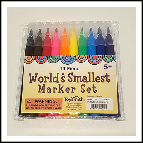 10pc World's Smallest Marker Set