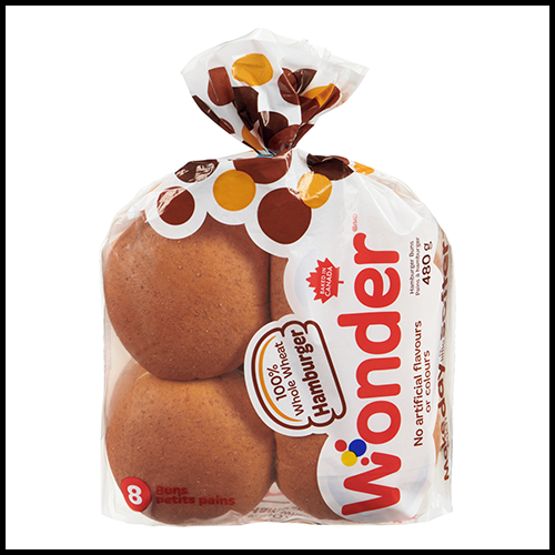 Wonder Hamburger Buns Whole Wheat 8pk