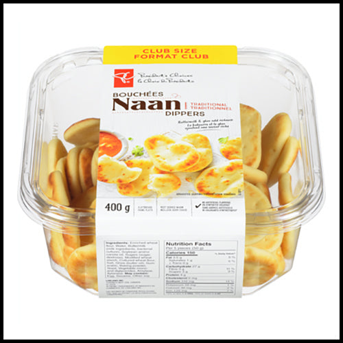 Presidents Choice Naan Dippers 400g