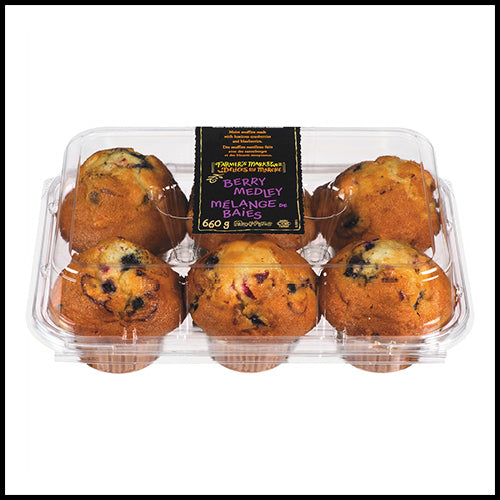 Farmers Market Muffins Berry Medley 6pk