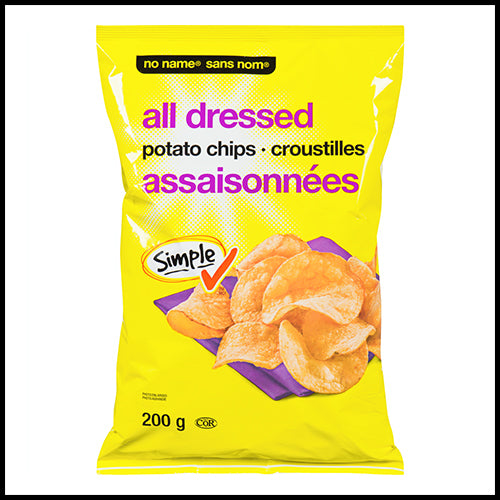 No Name All Dressed Potato Chips 200g