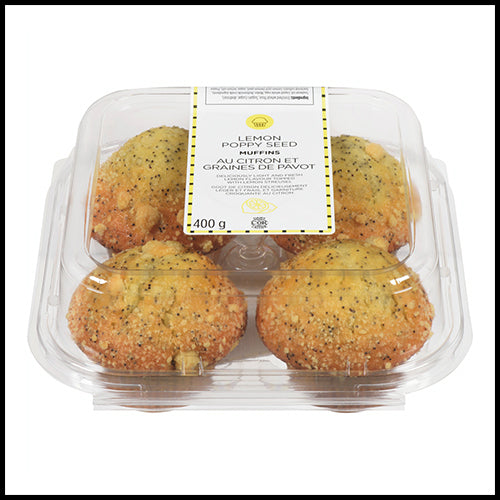 COR Muffins Lemon Poppyseed 4pk