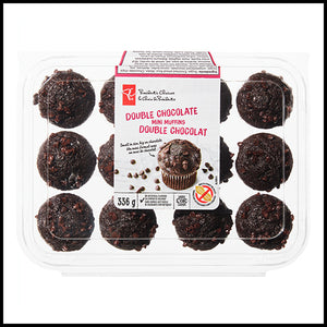 Presidents Choice Mini Muffins Double Chocolate 12pk