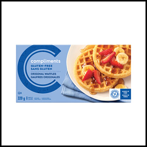 Compliments Original Gluten Free Waffles 320g