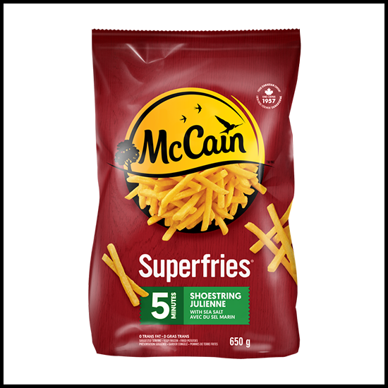 McCain Superfries Shoestring with Sea Salt 650g