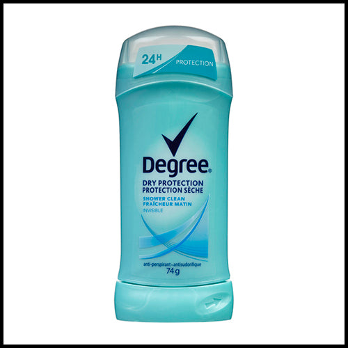 Degree Invisible Solid Shower Clean Antiperspirant 74g