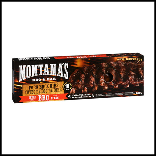 (COSTCO BULK) Montana's Pork Back Ribs Texas Style BBQ 2pk 650g