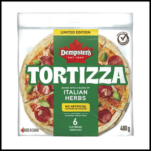 Dempster's Tortizza Flat Bread Italian Herbs 6pk 480g