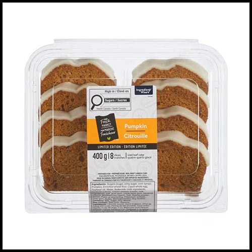 **LIMITED TIME** Your Fresh Market Loaf Cake Sliced Pumpkin 8pk