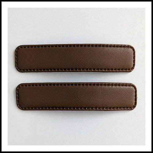 Brown Leather Snap Clips