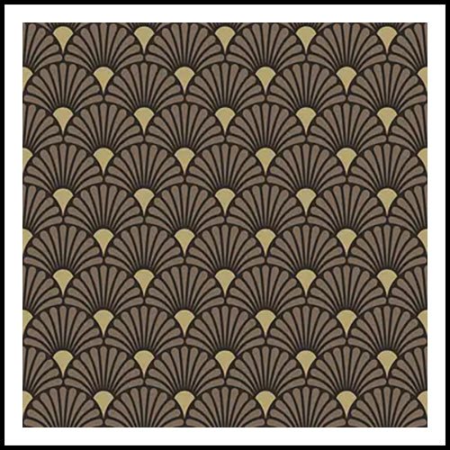 Art Deco Black and Gold Cocktail Napkin 20pk