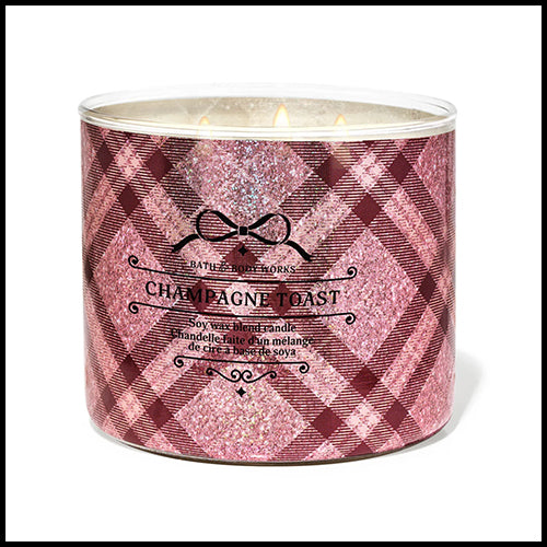 Champagne Toast 3 Wick Candle