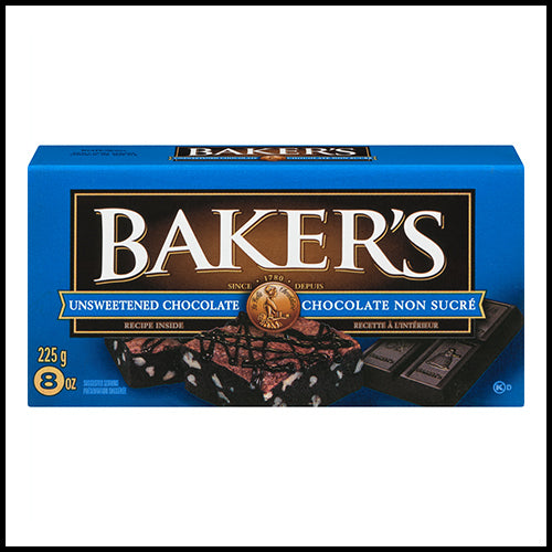 Baker's Unsweetened Chocolate 225g