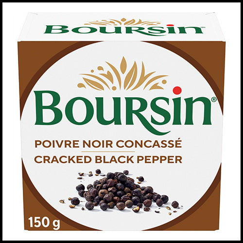Boursin Cracked Black Pepper Cheese 150g