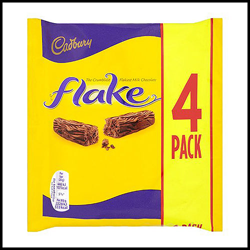 Cadbury Flake Chocolate Bars 4ct