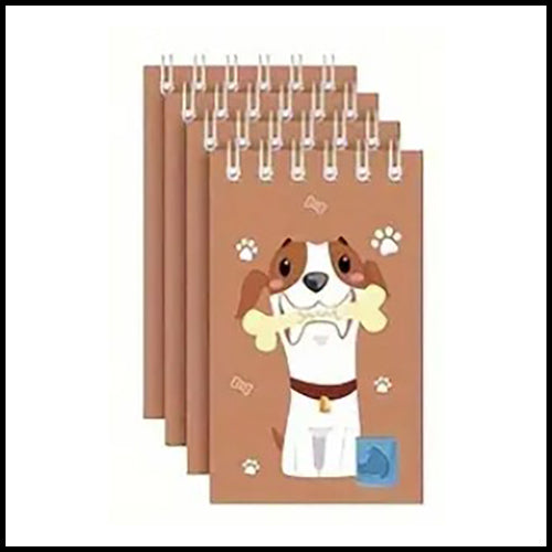 Cartoon Dog Spiral Note Pad