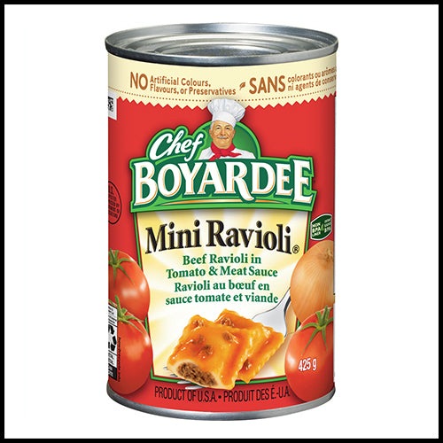 Chef Boyardee Mini Beef Ravioli in Tomato & Meat Sauce 425g