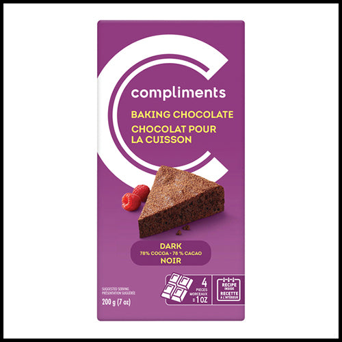 Compliments Dark Baking Chocolate 200g