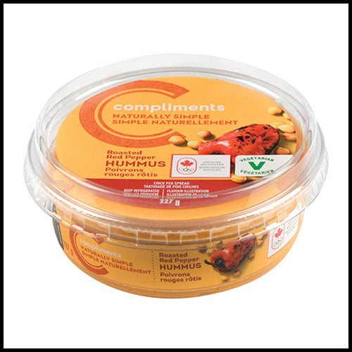 Compliments Roasted Red Pepper Hummus 227g