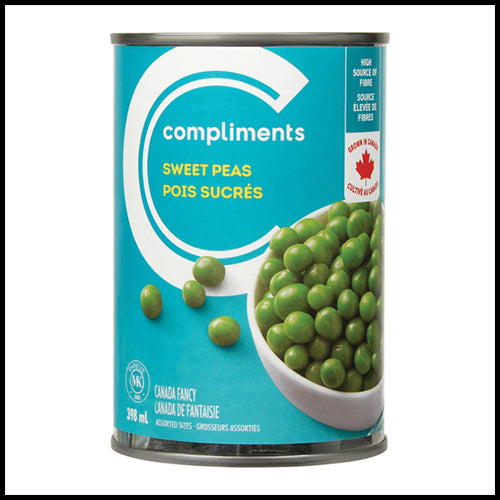 Compliments Sweet Peas Assorted Sizes 398ml