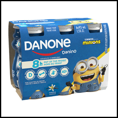 Danone Danino Drinkable Vanilla Yogurt 6 x 93ml