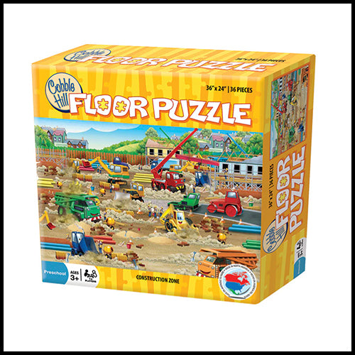 Cobble Hill Floor Puzzle - Construction Zone (36pc)