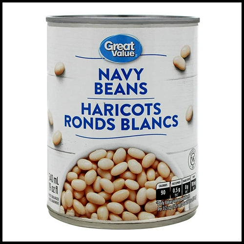 Great Value Canned Navy Beans 540ml