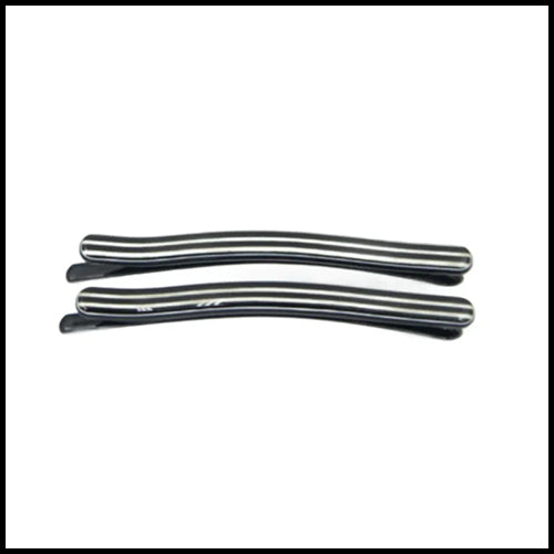 Panache Style Black Stripe Clips