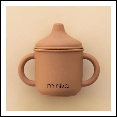 MINIKA Silicone Sippy cup  - Almond