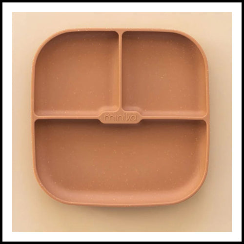 Silicone Section Plate - Almond