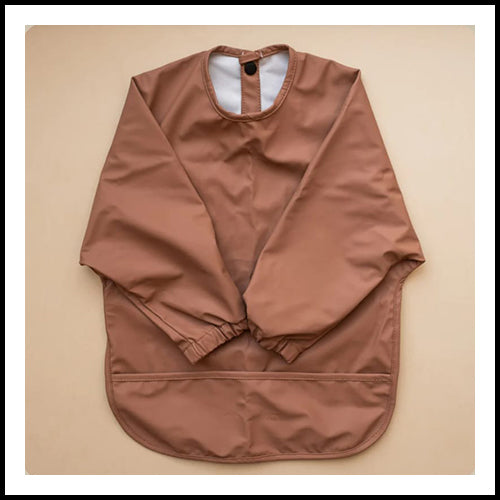 MINIKA Long Sleeve Bib - Cacao