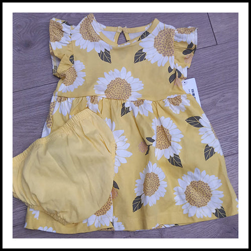 Girls Dress - Sunflower - 6mths