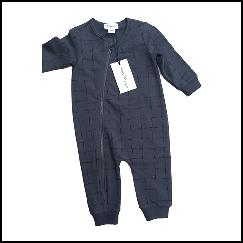 MILES Long Sleeve Sleeper - Charcoal - 9mths