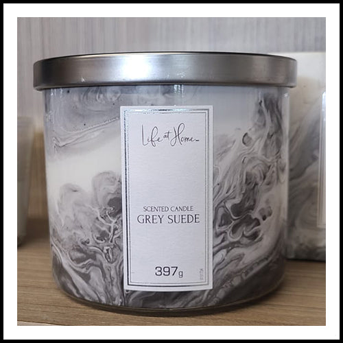 Grey Suede 14oz Candle