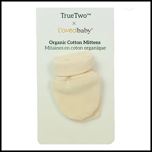 L'Ovedbaby Organic Cotton Scratch Mittens - Beige  (Morris)