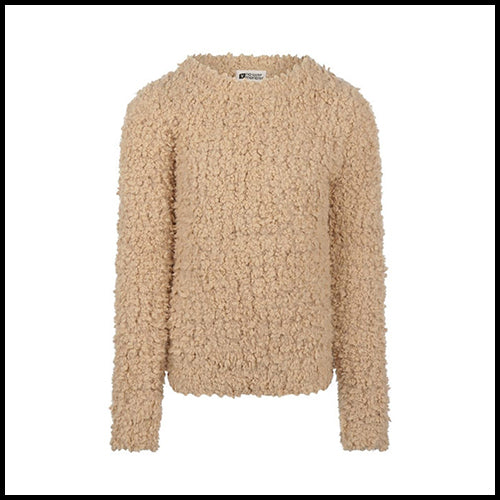 NO Way Monday Sherpa Beige Sweater 6 years