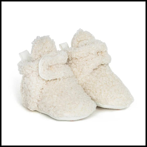 ROBEEZE Soft Sole Sherpa booties  -Ivory 0-3mths