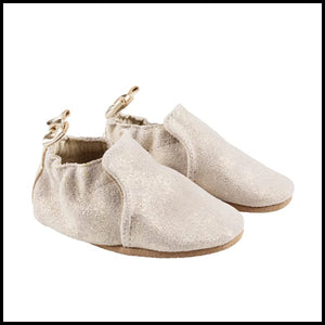 Robeeze Soft Sole Crib Shoes -Pearl - 0-6mths