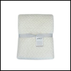 Juddles Jacquard Blanket - Soft Cream