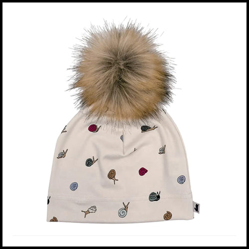 Little & Livley Snail PomPom Beanie - 2-4T