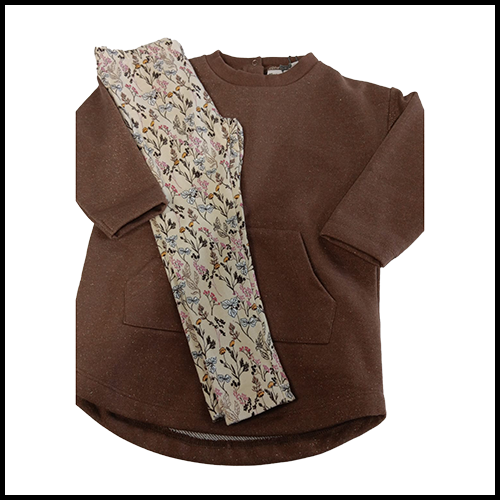 Minymo Brown Tunic & Legging Set - 24mth