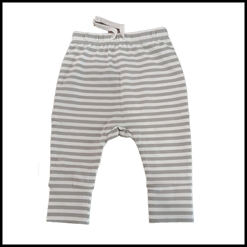 Quincy Mae Drawstring Striped Pants - Pistachio - 3-6mths