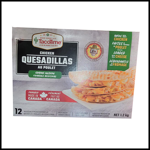 (COSTCO BULK) Taco Time Chicken Quesadillas 12x100g