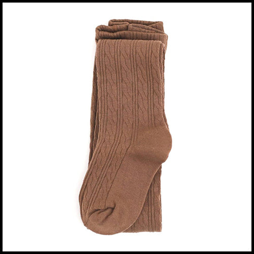 Little Stocking Mocha Cable Tights